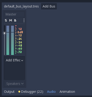 The default bus layout